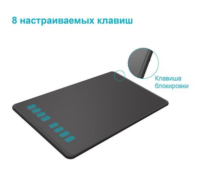 Зображення 2 Графічний планшет Huion Inspiroy H950P + glove