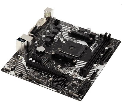 Зображення 3 Материнська плата ASRock B450M-HDV R4.0 (sAM4, AMD B450, PCI-Ex16)