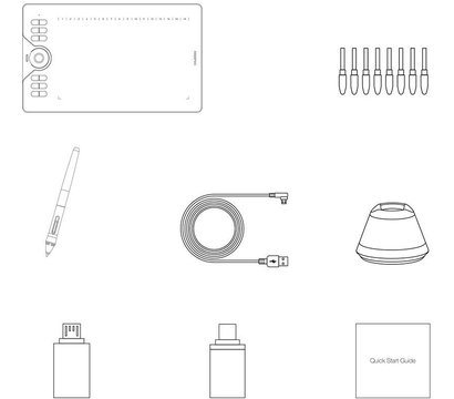 Зображення 8 Графічний планшет Huion HS610 + glove