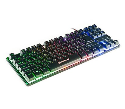 Зображення 2 Клавіатура REAL-EL Gaming 8710 TKL Backlit USB Black — EL123100030