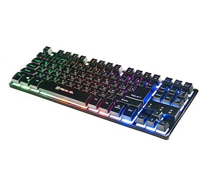 Зображення 3 Клавіатура REAL-EL Gaming 8710 TKL Backlit USB Black — EL123100030