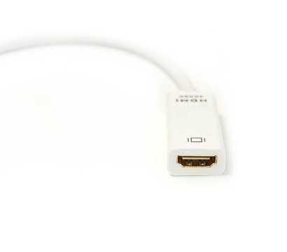 Зображення 2 Адаптер PowerPlant miniDisplayPort-HDMI, 0.15м, White — KD00AS1279