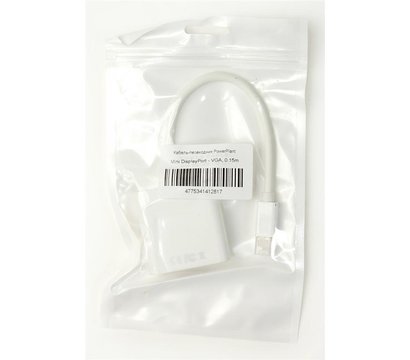 Зображення 2 Адаптер PowerPlant miniDisplayPort-VGA, 0.15м, White — KD00AS1281