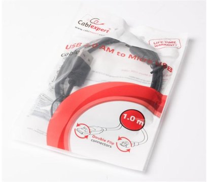 Изображение 2 Кабель Cablexpert USB 2.0 type A - micro USB, 1м — CC-mUSB2D2-1M
