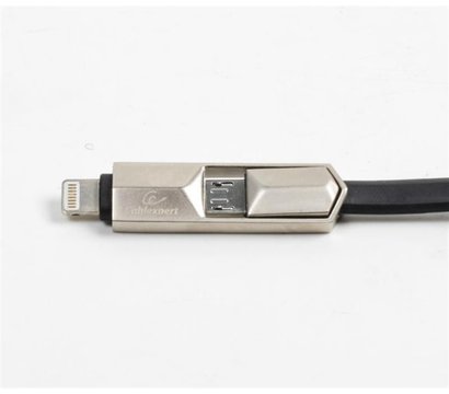 Изображение 3 Кабель Cablexpert USB 2.0 BM - Lightning + microUSB, 1м, black — CCPB-ML-USB-05BK