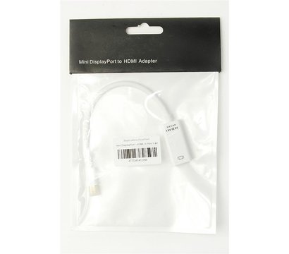 Зображення 4 Адаптер PowerPlant miniDisplayPort-HDMI, 0.15м, White — KD00AS1279