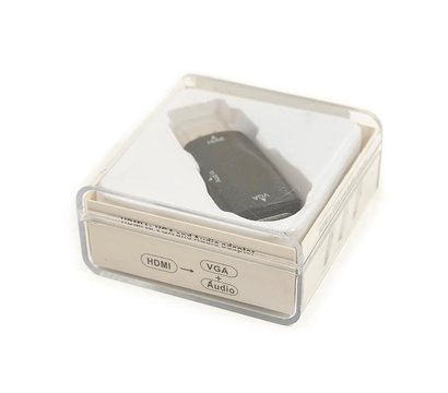 Изображение 6 Адаптер PowerPlant HDMI-VGA+Audio 0.5м, Black — CA910267