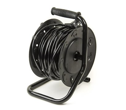 Изображение 2 Сетевая катушка PowerPlant 40 м — PPRA10M40S4L 4 розеток