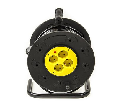 Изображение 3 Сетевая катушка PowerPlant JY-2000/40 40м — PPRA08M400S4 4 розеток