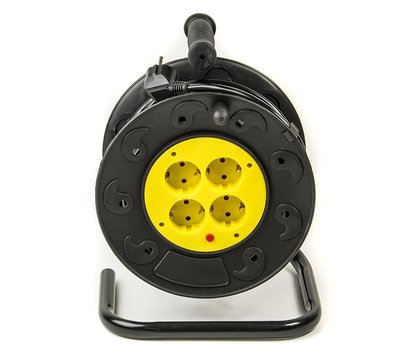 Изображение 3 Сетевая катушка PowerPlant JY-2000/20 20м — PPRA08M200S4 4 розеток