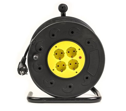 Зображення 3 Мережева котушка PowerPlant JY-2002/50 50м Black/Yellow — PPRA10M500S4