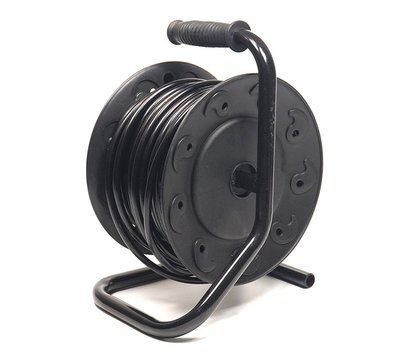 Изображение 3 Сетевая катушка PowerPlant JY-2002/25 25м Black/Yellow — PPRA10M250S4 4 розеток