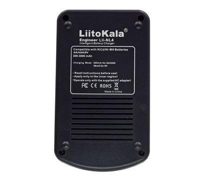 Зображення 3 Зарядка для батарейок Liitokala NL4 (Lii-NL4) 1.5V / 9V