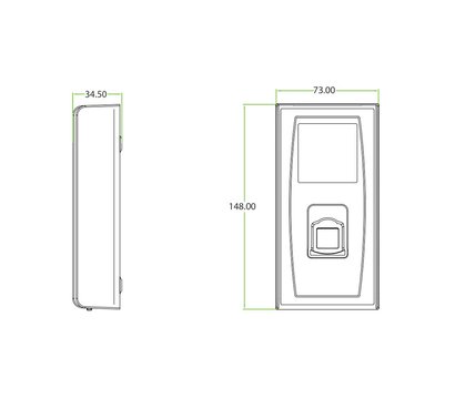 Зображення 2 Термінал Zkteco MA300-BT для систем контролю доступу