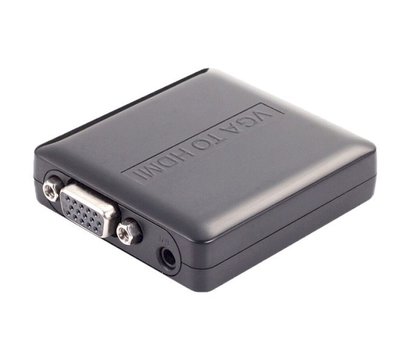 Изображение 2 Адаптер PowerPlant miniHDMI - VGA+R/L, Black — CA911493