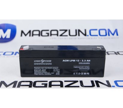 Зображення 2 Свинцево-кислотний акумулятор LogicPower LPM 12-2.3 AH (4132), Ємність (Аг): 2.3 А·год