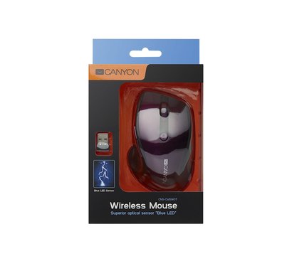 Зображення 3 Миша Canyon CNS-CMSW01P USB Purple