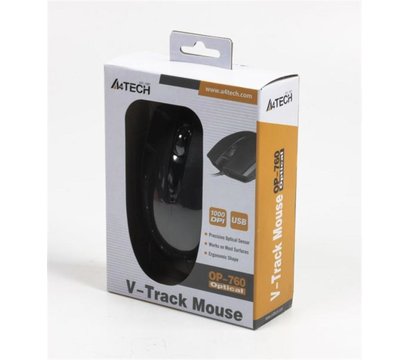 Зображення 4 Миша A4Tech OP-760 USB V-Track Black