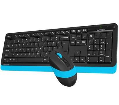 Зображення 2 Комплект мишка + клавіатура A4Tech FG1010 USB Black/Blue