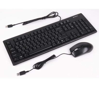 Зображення 2 Комплект мишка + клавіатура A4Tech KR-8572 USB Black