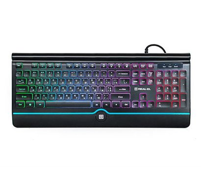 Зображення 2 Клавіатура REAL-EL Comfort 8000 Backlit USB Black