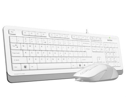 Зображення 3 Комплект мишка + клавіатура A4Tech F1010 USB White