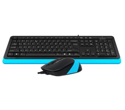 Изображение 3 Комплект мышь + клавиатура A4Tech F1010 USB Black/Blue