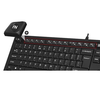 Зображення 6 Клавіатура A4Tech FK10 USB Black/Blue