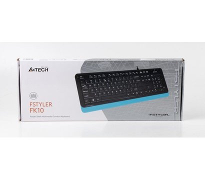 Зображення 7 Клавіатура A4Tech FK10 USB Black/Blue
