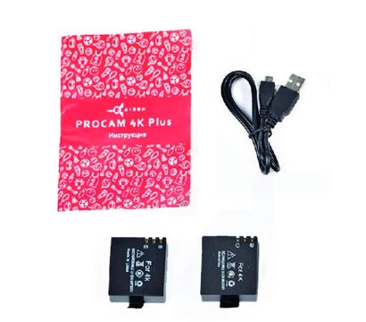 Зображення 9 Екшн камера AirOn ProCam 4K Plus Black до 12Мп (4000x3000)