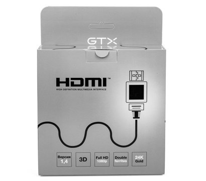 Изображение 2 Кабель мультимедийный Geotex GTX HDMI 3м v1.4