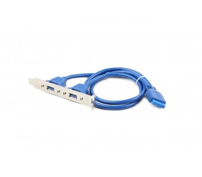 Зображення 2 Планка розширення Cablexpert USB3.0-10P, 0.44 м Blue — CC-USB3-RECEPTACLE