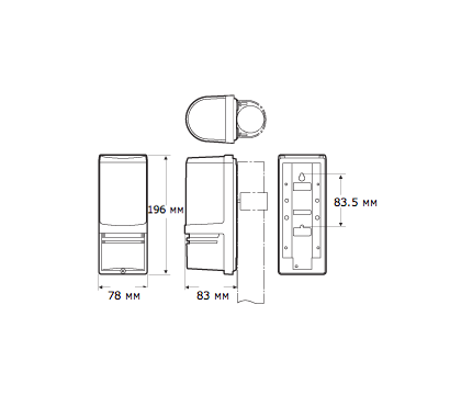 Изображение 2 ИК барьер Optex AX-200PLUS стена/труба