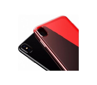 Зображення 3 Чохол Baseus Simple Series Pluggy для Apple iPhone X/XS Transparent Red - ARAPIPHX-A09
