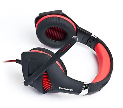 Зображення 4 Навушники REAL-EL GDX-7600 Black/Red геймерські