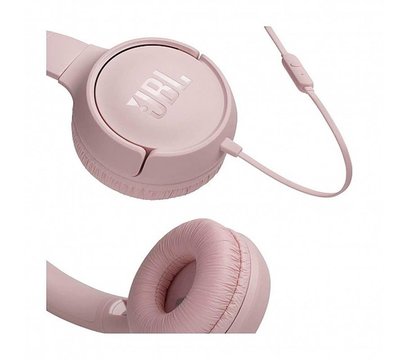 Зображення 4 Навушники JBL T500 Pink — JBLT500PIK вбудований в кабель