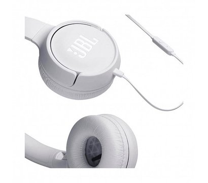 Зображення 5 Навушники JBL T500 White — JBLT500WHT для плеєра