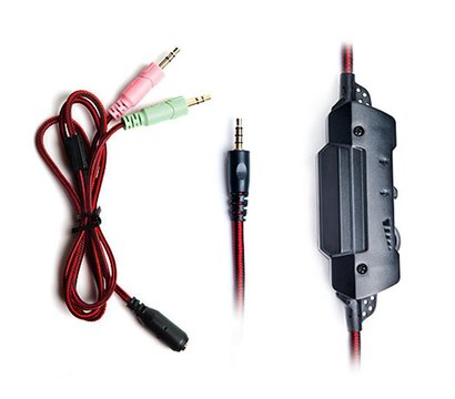 Зображення 7 Навушники REAL-EL GDX-7600 Black/Red геймерські