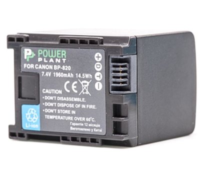 Зображення 2 Акумулятор PowerPlant 1960mAh для Canon BP-820 Chip - DV00DV1371