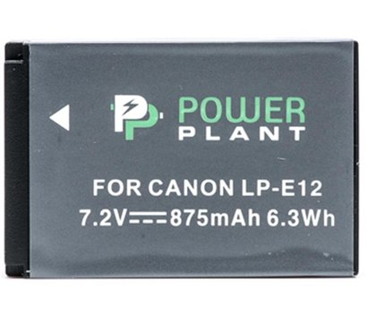 Изображение 2 Аккумулятор PowerPlant 875mAh для Canon LP-E12 - DV00DV1311