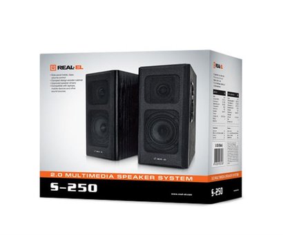 Изображение 2 Акустическая система 2.0 REAL-EL S-250 Black — EL121000005