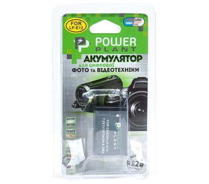 Изображение 3 Аккумулятор PowerPlant 875mAh для Canon LP-E12 - DV00DV1311