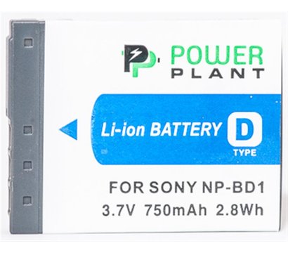 Зображення 2 Акумулятор PowerPlant 750mAh для Sony NP-BD1, NP-FD1 - V00DV1204