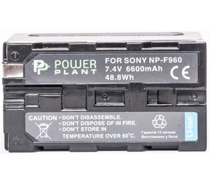 Изображение 2 Аккумулятор PowerPlant 6600mAh для Sony NP-F960, NP-F970 - DV00DV1033