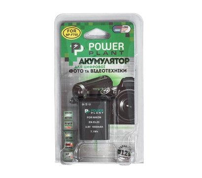 Изображение 2 Аккумулятор PowerPlant 1850mAh для Nikon EN-EL23 - DV00DV1396