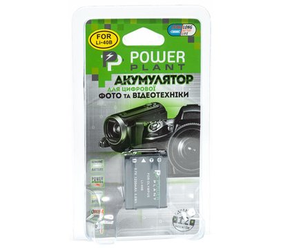 Зображення 2 Акумулятор PowerPlant 1250mAh для Olympus Li-40B, Li-42B, D-Li63, NP-45, NP-80, EN-EL10 - DV00DV1090
