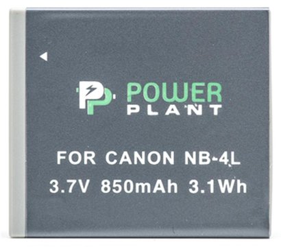 Изображение 2 Аккумулятор PowerPlant 850mAh для Canon NB-4L - DV00DV1006