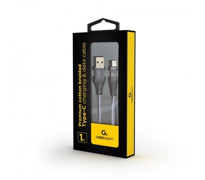 Изображение 2 Кабель Cablexpert USB 2.0 A - USB, 1м, grey — CC-USB2B-AMCM-1M-WB2