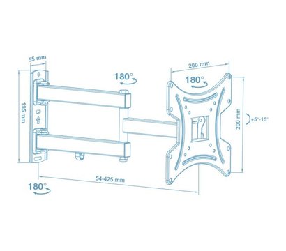 Изображение 2 Настенное крепление Walfix R-353W до 25 кг