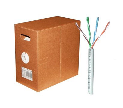 Изображение 2 Кабель витая пара ATcom UTP 5e 4х2х0,50 CCA внутр. (ал+медь) 305м